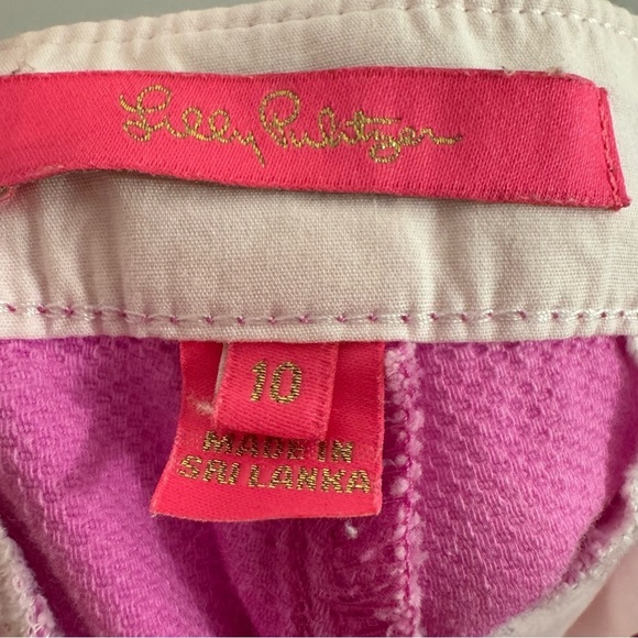 Lilly Pulitzer Pink Scalloped Shorts size 10 - Picture 6 of 7